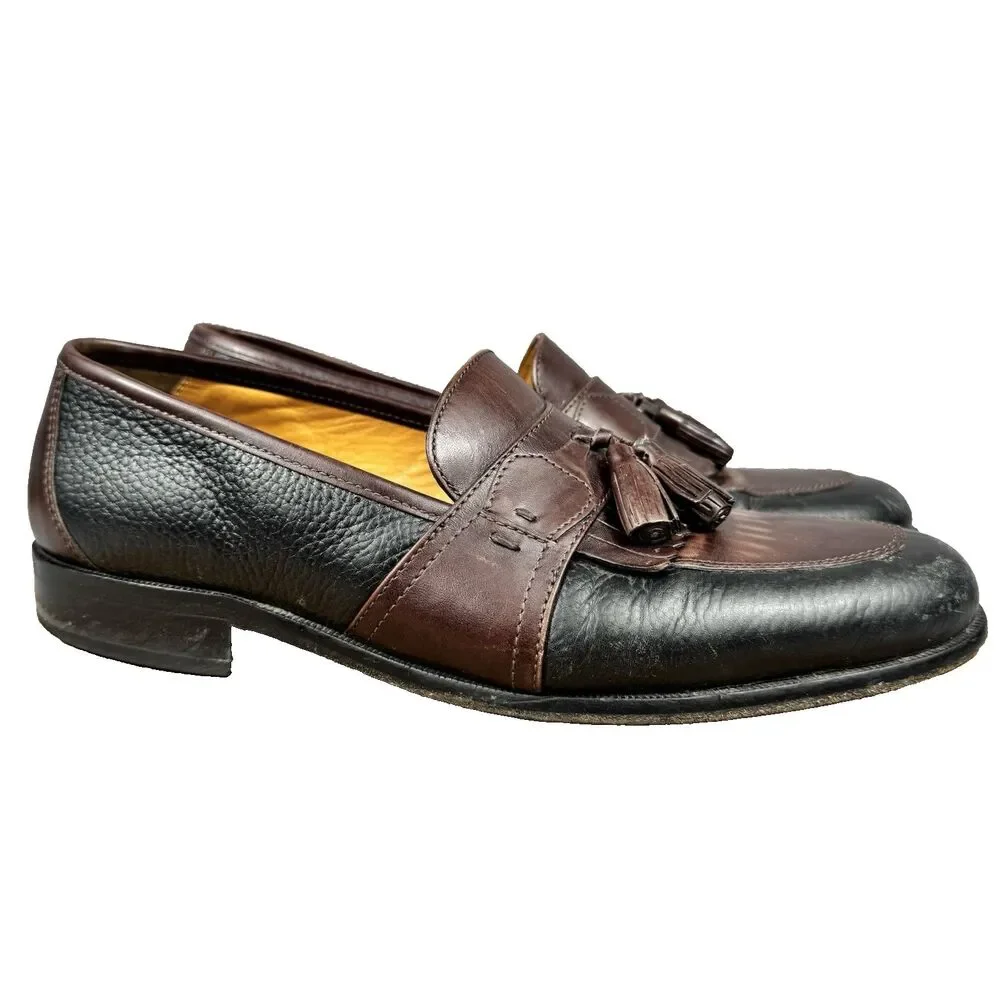 Johnston & Murphy Tassel Loafers Men's 8 M Leather Dress Shoes